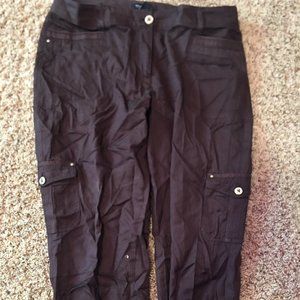 WHBM dark mocha cargo pants